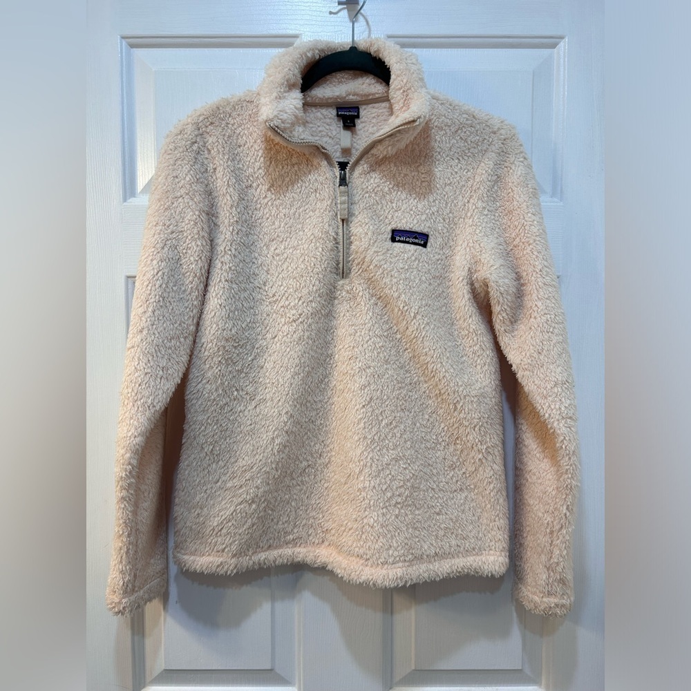 Patagonia Los Gatos Sherpa Fleece 1/4 Zip Pullover Womens Sz S Outdoors Jumper